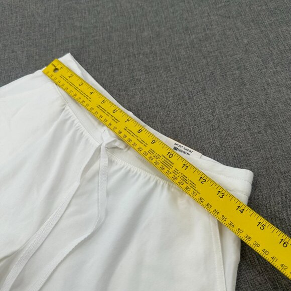 NEW! Karen Scott Sport Shorts Petites PS Bright White Drawstring Pockets Cotton - Picture 5 of 11